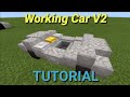 Working car in minecraft tutorial bedrock commands
