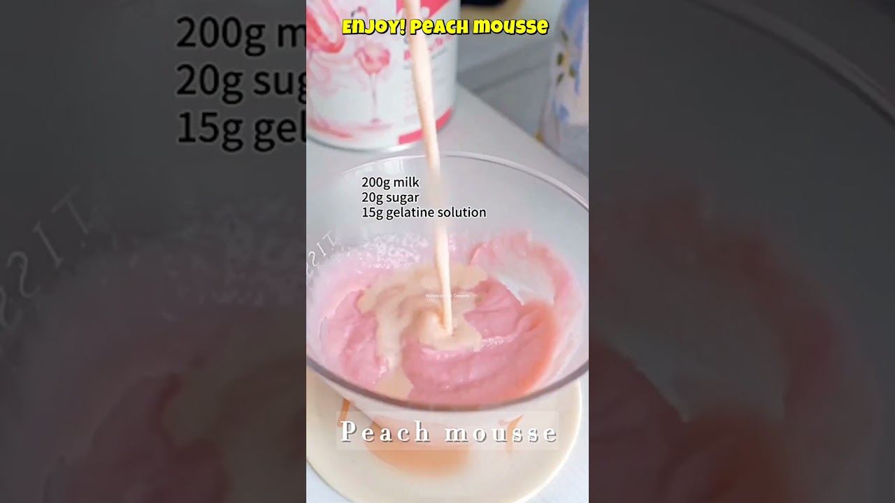 Pfirsich Mousse – Würdest du diese Pfirsich Mousse mögen 