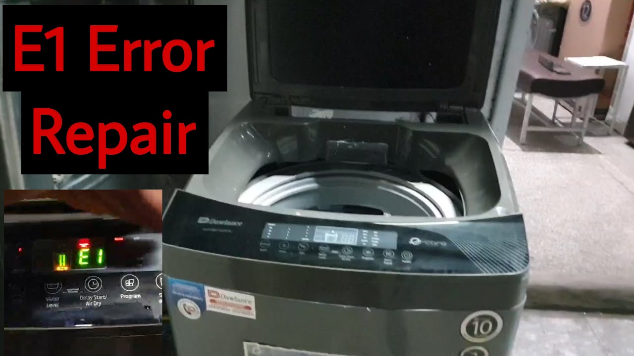Top load fully automatic washing machine E1 error solve Hindi/Urdu ...