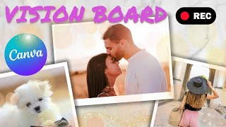 how to make a Vision Board with Canva Free? ✨ Vision Board Slideshow Tutorial with Canva Free