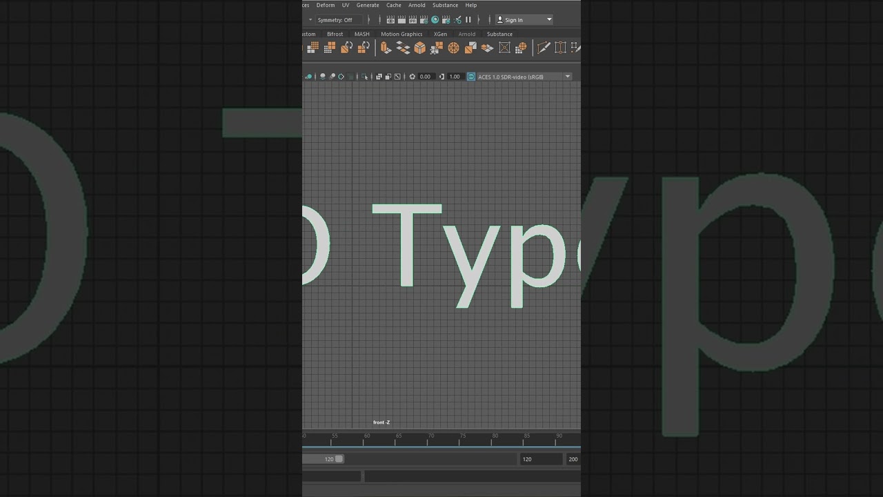 How to Model 3D TEXT  in Maya!!