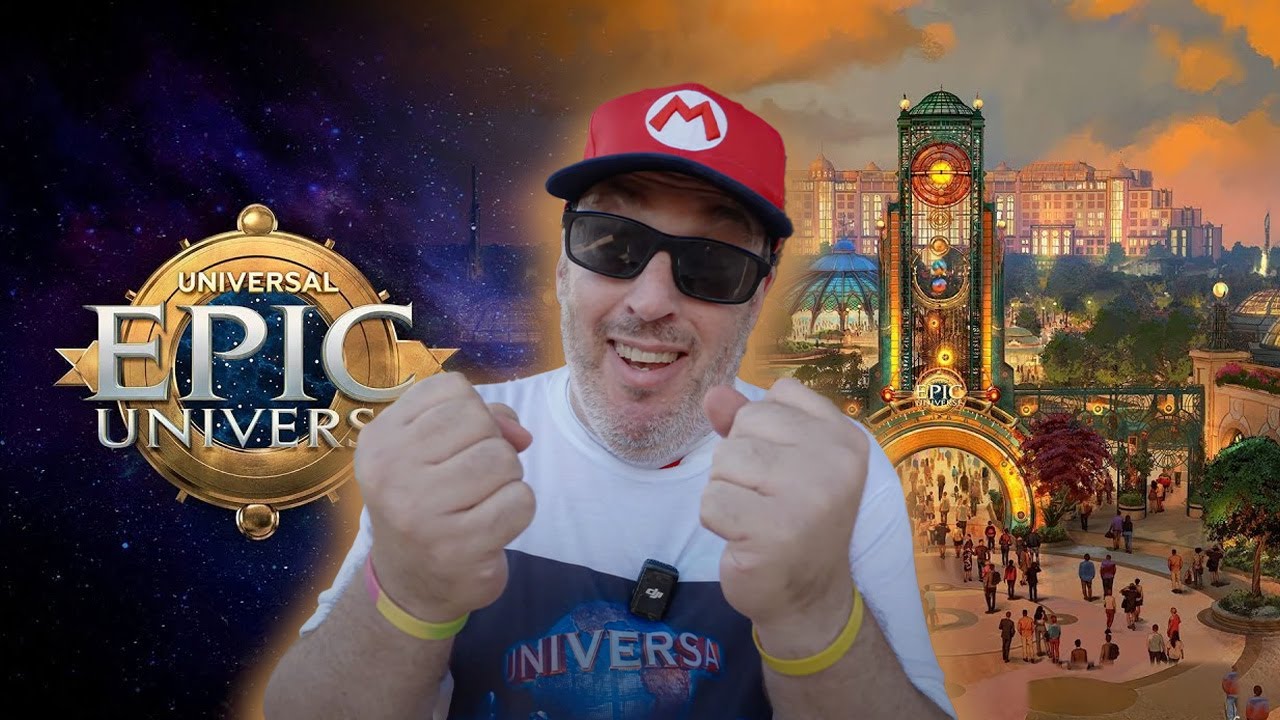 Sergio recorriendo Epic Universe para Parques y Viajes
