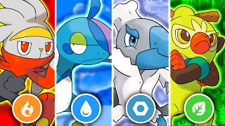 What if Every Pokemon Region had FOUR Starters? - 2nd Stages