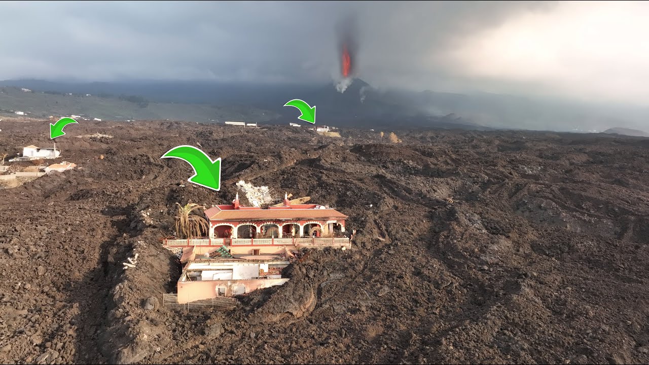 💪LAS CASAS QUE RESISTIERON al🌋VOLCÁN de La Palma