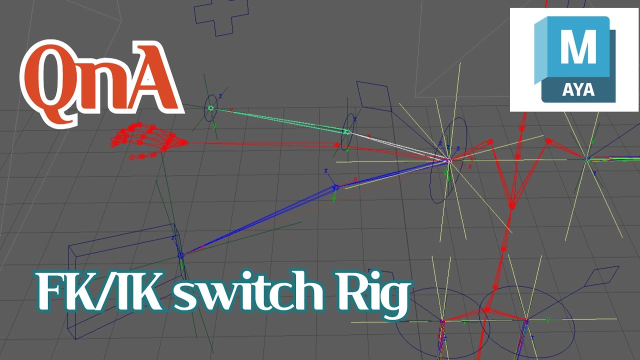 Maya QnA FK/IK switch Rig 문제 - YouTube