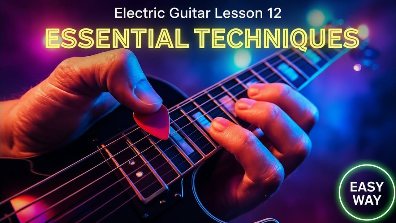 Watch Electric Guitar Lesson 12 | Essential Techniques to Learn Guitar the Best, Easy Way on YouTube Watch Electric Guitar Lesson 12 | Essential Techniques to Learn Guitar the Best, Easy Way on YouTube