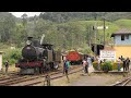 Steam train on the Sri Lanka mountain railway line / Dampfzug tren de vapor parni vlak 蒸気機関車 증기기관차