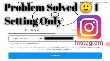 Instagram invalid parameters | how to fix invalid Parameter