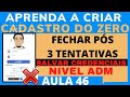 Fechar Pos 3 Tentativas Salvar Credenciais Niver ADM Cadastro Do Zero No Excel Com VBA Aula 46 mp3