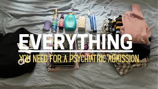 What are the bare essentials to bring into a psych ward? from the perspective of a psych inpatient.