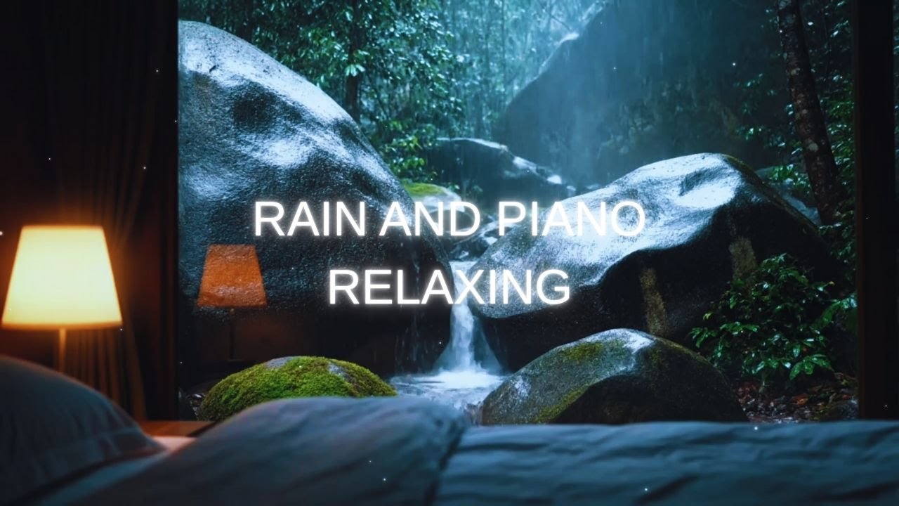 Soft Piano Music with Rain On Window 🌧️ Peaceful Sleep, Relaxing, Deep Sleep Music, Meditation #09