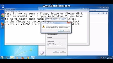 How To Make An MS-DOS Startup Floppy With A Floppy Disk Or Floppy Image In Windows 7