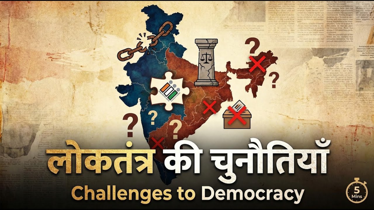 भारतीय लोकतंत्र के सामने चुनौतियाँ (Challenges to Indian Democracy)