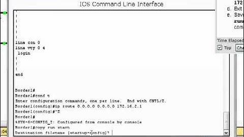 CIS 103: Cisco Packet Tracer 5.1.5 Configuring Default Routes