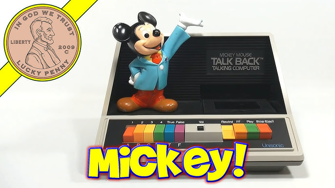 Mickey Mouse Talk Back Talking Computer, 1981 Walt Disney - Part 1 