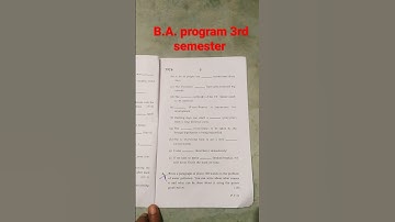 BA program 3rd semester English proficiency (62031903) question paper 2022. #dusolexam #dusol.com