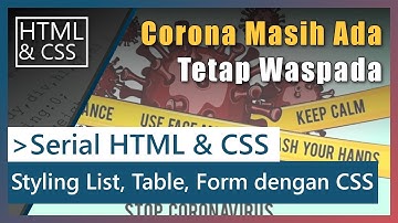 Tutorial HTML & CSS - 13 - Styling List, Table, Form dengan CSS