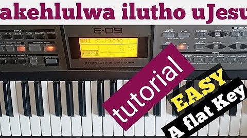 akehlulwa ilutho uJesu itende tutorial in G#/Ab/A flat || How to play itende style keyboard