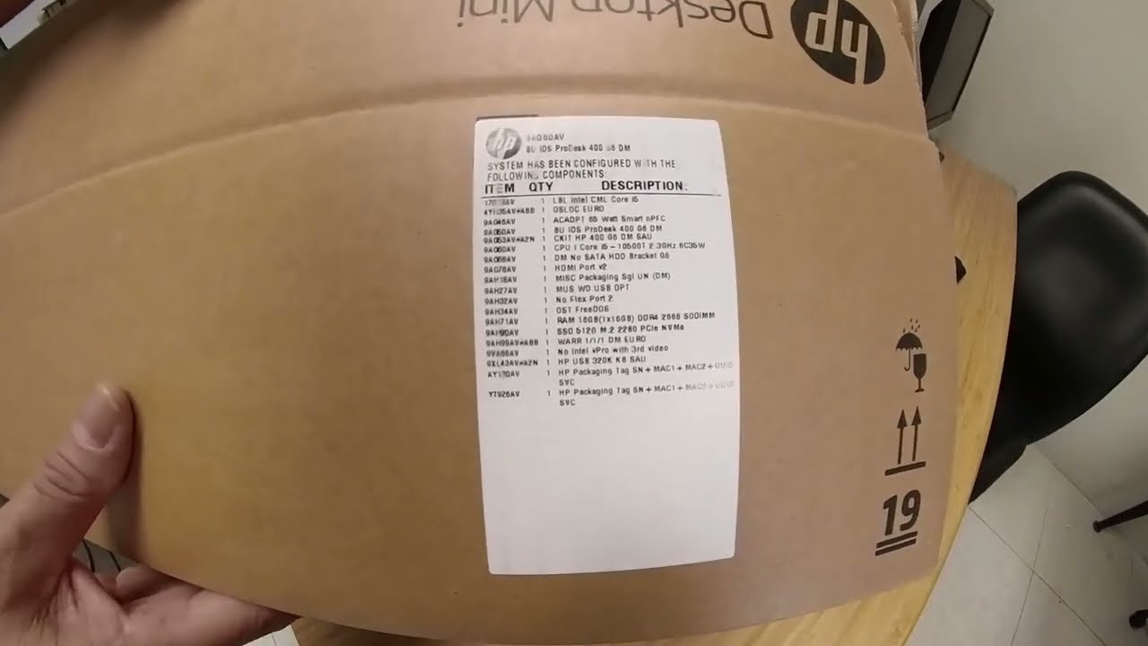 Unboxing: HP ProDesk 400 G6 Desktop mini PC