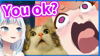 Kiara got so Scared her Cats thought she was in Trouble!【HololiveEN】