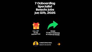 Famous 7 Onboarding Specialist - Remote Jobs Wealth