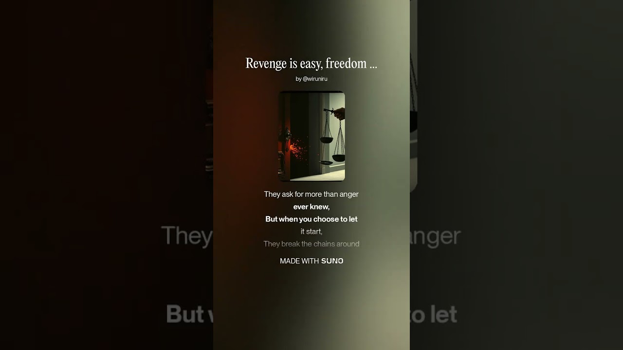 Revenge is easy, freedom is hard