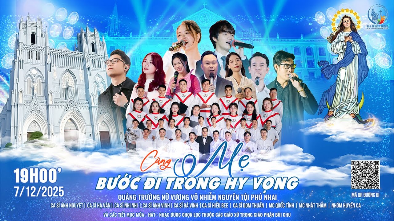 [TRỰC TIẾP] ĐÊM NHẠC THÁNH CA “CÙNG MẸ BƯỚC ĐI TRONG HY VỌNG”