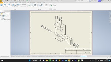 Autodesk inventor 2025 - Assembly of a Tool Post
