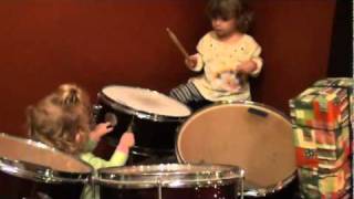 Christmas Drumming By Elizabeth And Dara Kate