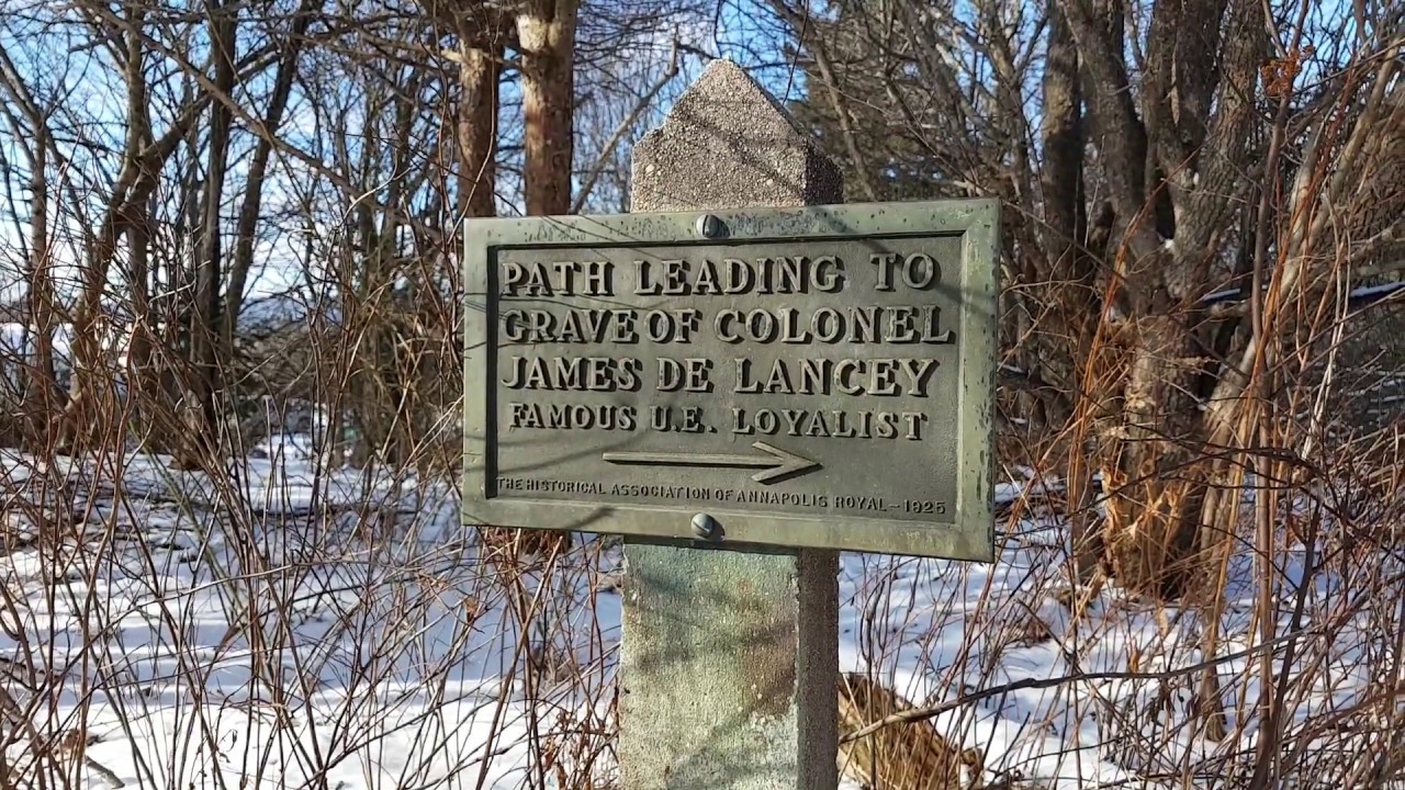 United Empire Loyalist Colonel James De Lancey