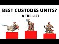 Adeptus Custodes - Strongest Unit Tier List + Power Ranking in 9th Edition