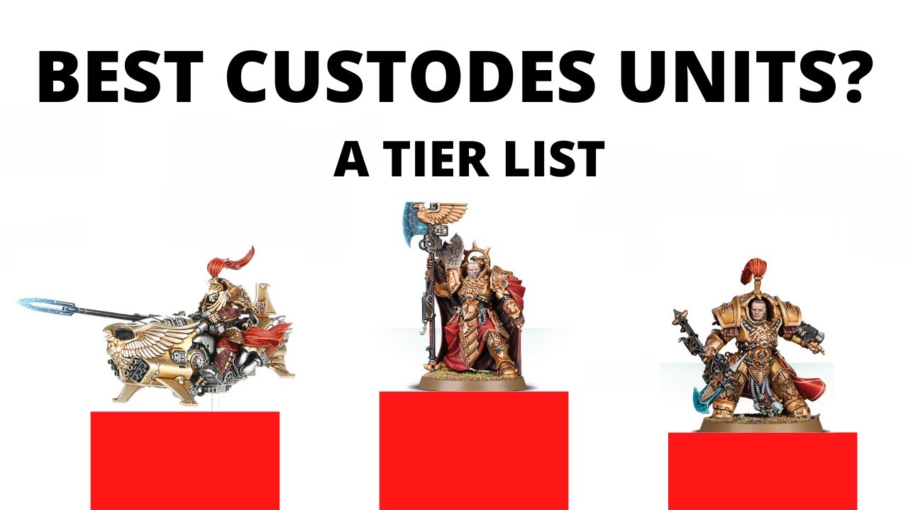 Adeptus Custodes Strongest Unit Tier List + Power Ranking in 9th