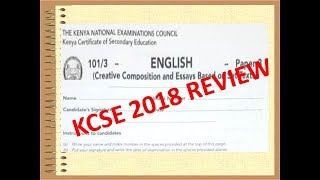 KCSE 2018 English Paper| REVIEW