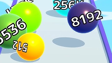 Ball Run Infinity Number Up To (128M, 256M, 512M, 1024M) ! All Levels Gameplay Part 445 android, ios