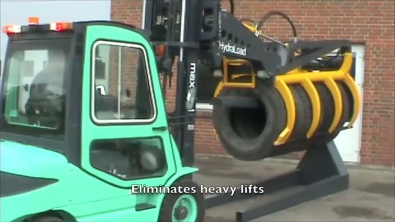 Forklift Tyre Handler Attachment Tyre Clamps (Handling multiple tires simultaneously) YouTube
