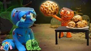 GOOD ZOMBIE vs BAD ZOMBIE - Tiny Has Dirt for Brain | Clay Mixer Animation Short Film