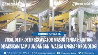 The Moment an Excavator Entered a Tent for a Celebration in Banyurejo, Sleman, Went Viral. Here's...