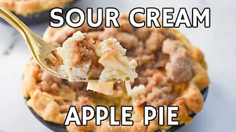How to Make Sour Cream Apple Pie for Two!