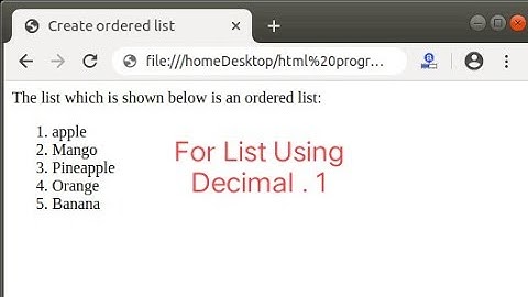 Basic html For Decimal.