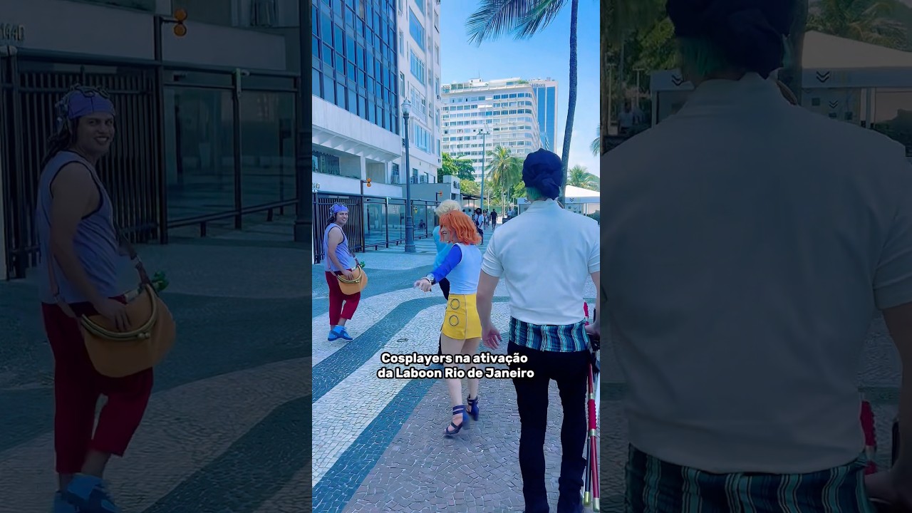 Cosplayers One Piece Netflix na Laboon Copacabana Rio de Janeiro