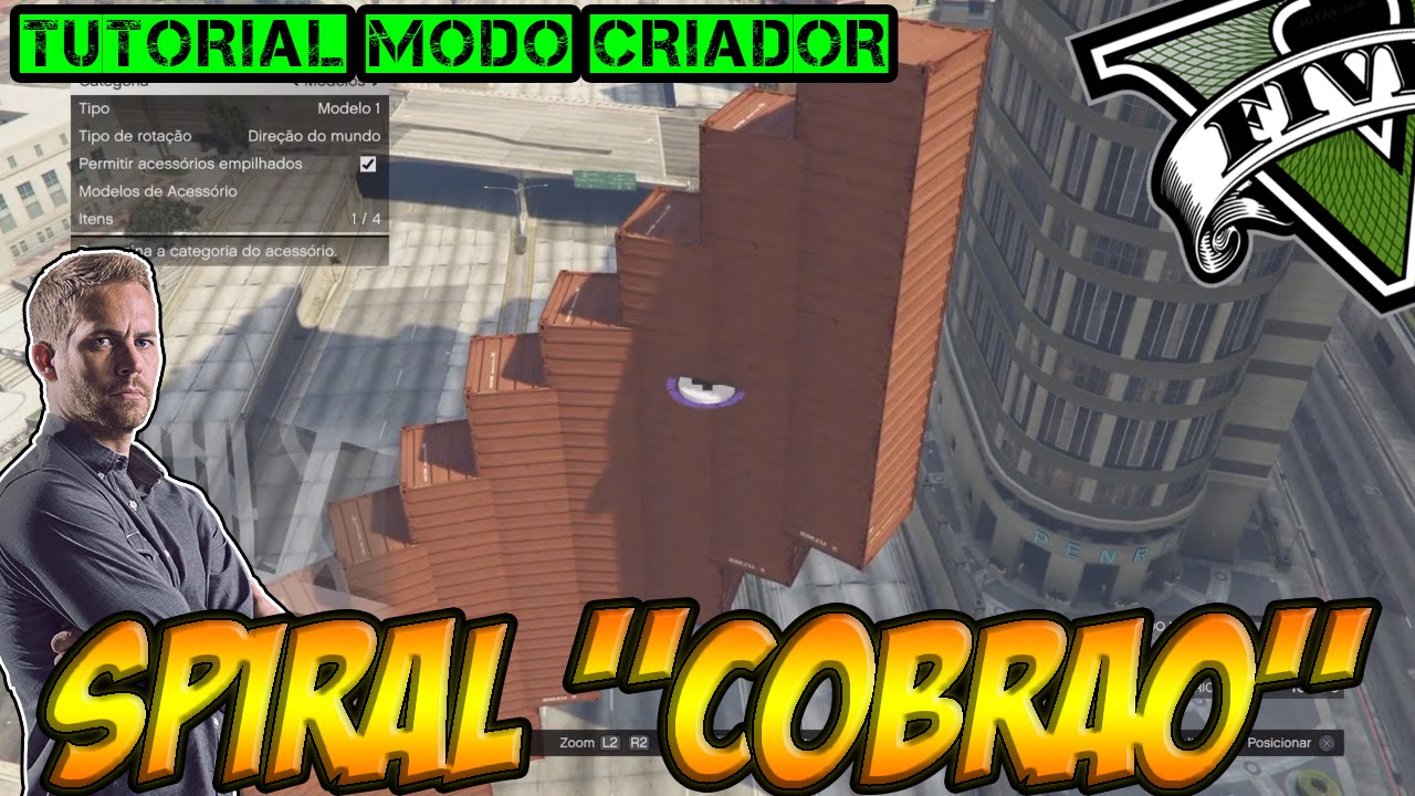 TUTORIAL MODO CRIADOR GTA: CRIANDO SPIRAL VERTICAL 
