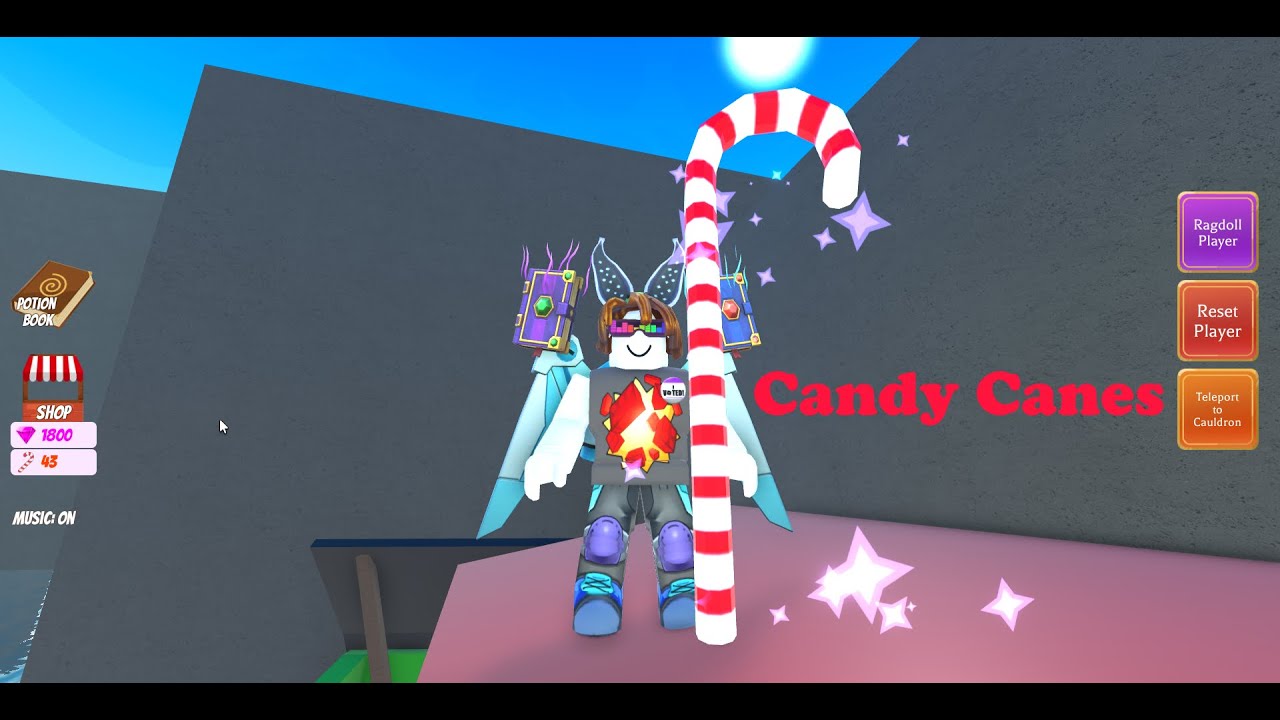 All Candy Canes Location Roblox Wacky Wizards CHRISTMAS ️ YouTube