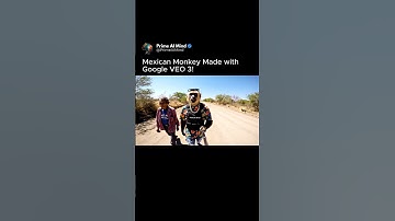 With VEO 3 you can Create your own Special Character like this monkey! 😎 #veo3 #ai #Google #Gemini