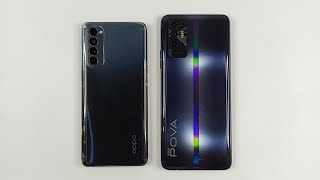 Tecno Pova 2 Vs Oppo Reno 4 Pro - SPEED TEST | Helio G85 Vs Snapdragon 720G