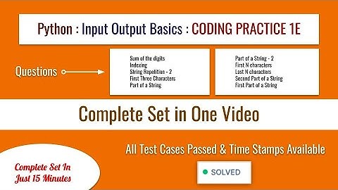 Python Coding Practice 1E : String Manipulation and Indexing #python #pythontutorial #coding #code