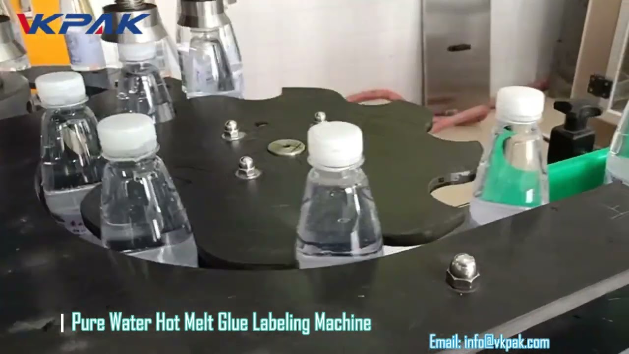 Hot Melt Glue Labeling Machine For Water Bottle