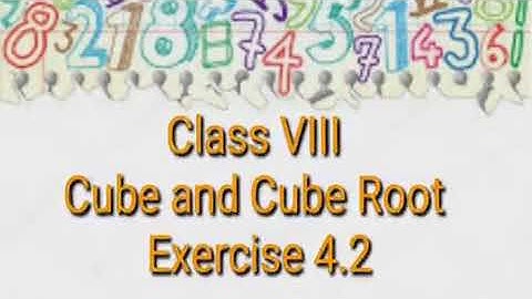 Cube and Cube Root  - Cube Root by Repeated Subtraction Method