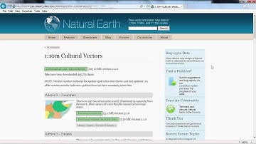 Download Natural Earth Data and Preview in ArcMap