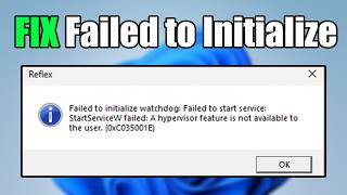 How to Fix Failed to Initialize Watchdog Error on Windows