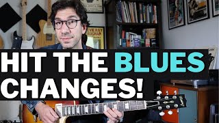 Make The BLUES Chord Changes When SOLOING!